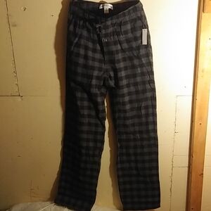 Amazon Essentials Men's Black and Gray Plaid Joggers Sleeping Sweatpants Pajamas